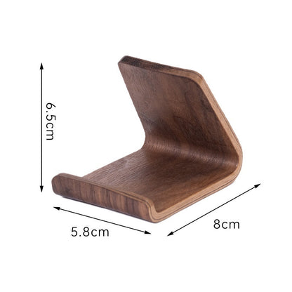 Walnut Mobile Phone Bracket Lazy Wooden Portable