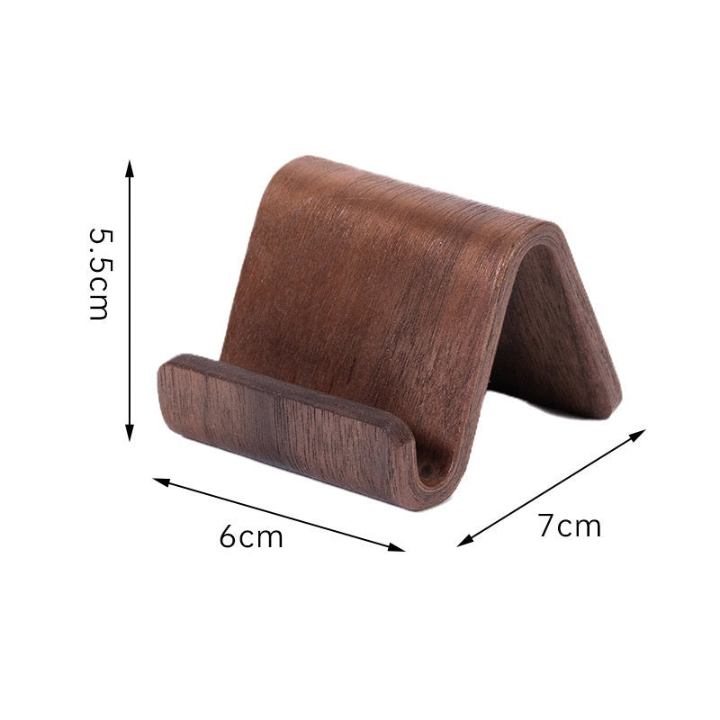 Walnut Mobile Phone Bracket Lazy Wooden Portable
