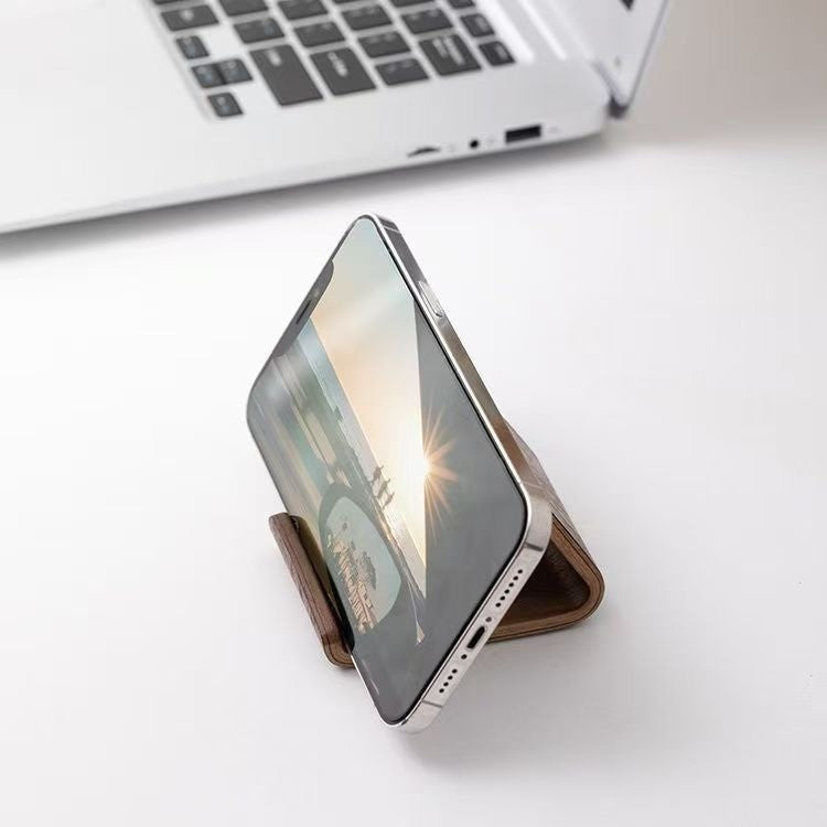 Walnut Mobile Phone Bracket Lazy Wooden Portable